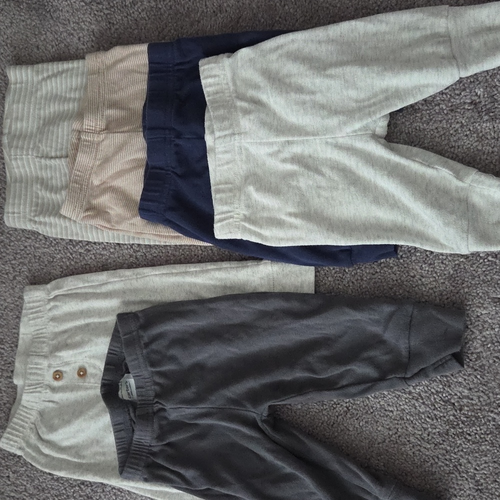 36 Piece Bundle Carters, Huggies, Cloud Island Pants, Joggers, Onesies Sleepers, - Picture 14 of 15